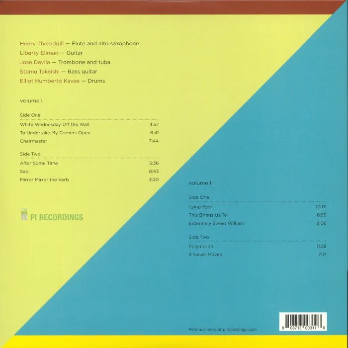 Back cover — HENRY THREADGILL ZOOID — This Brings Us To: Vol I & II