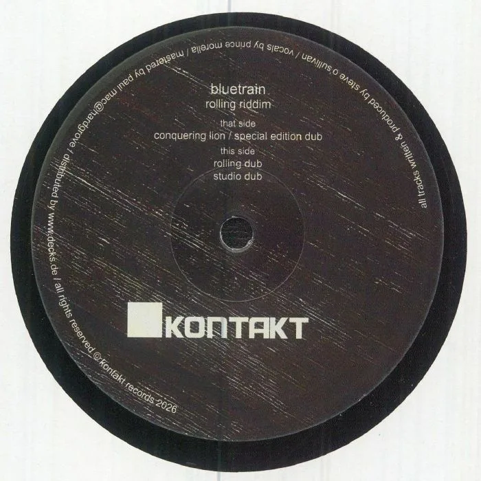 Back cover — BLUETRAIN / STEVE O SULLIVAN — Rolling Riddim