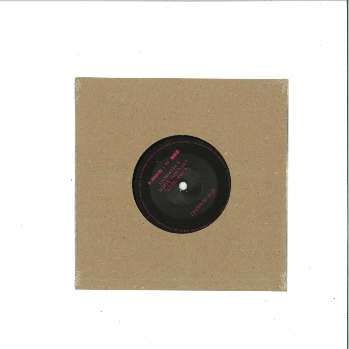 Back cover — José González — Heartbeats (Logic1000 Remix) (7")