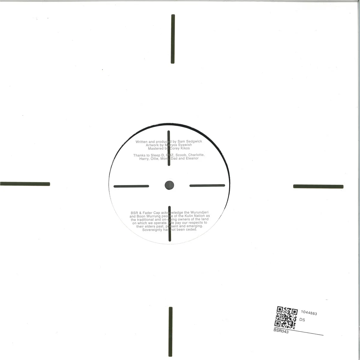 Back cover — Fader Cap — Blue Pool