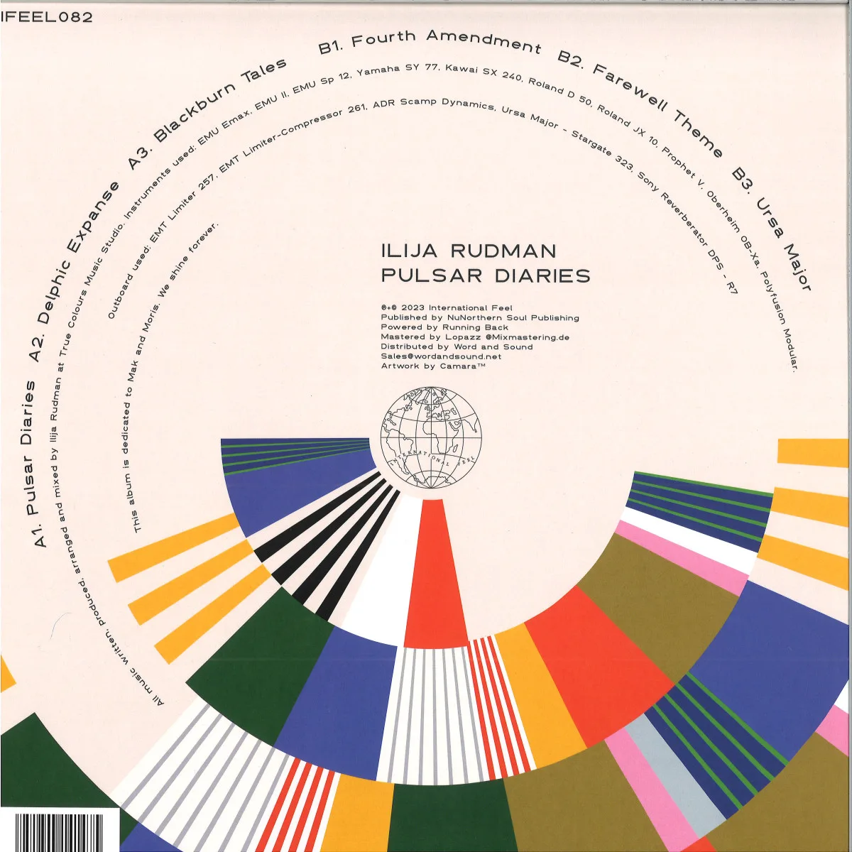 Back cover — Ilija Rudman — Pulsar Diaries LP