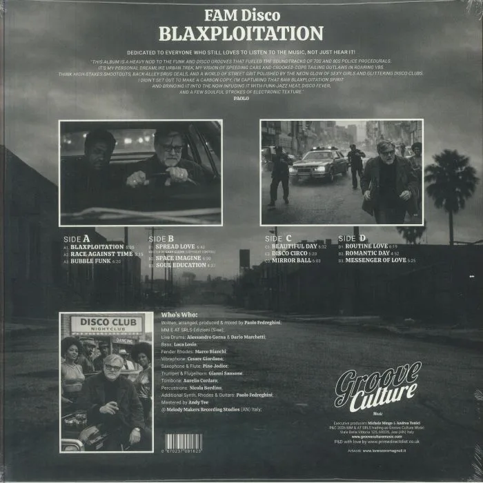 Обратная сторона обложки — FAM DISCO — Blaxploitation