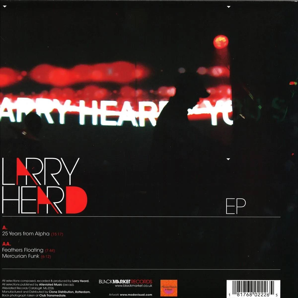 Обратная сторона обложки — Larry Heard — 25 Years From Alpha EP