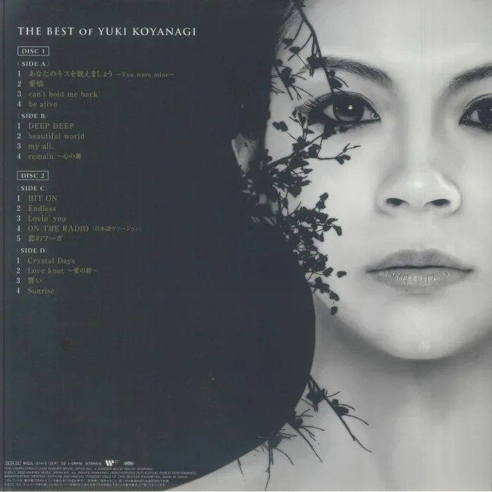 Обратная сторона обложки — Yuki KOYANAGI — The Best Of Yuki Koyanagi