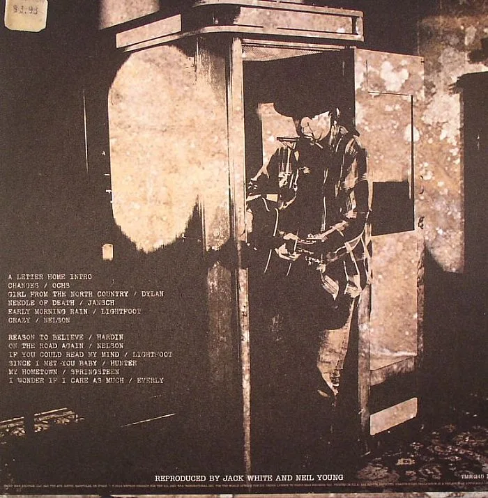 Обратная сторона обложки — Neil YOUNG — A Letter Home