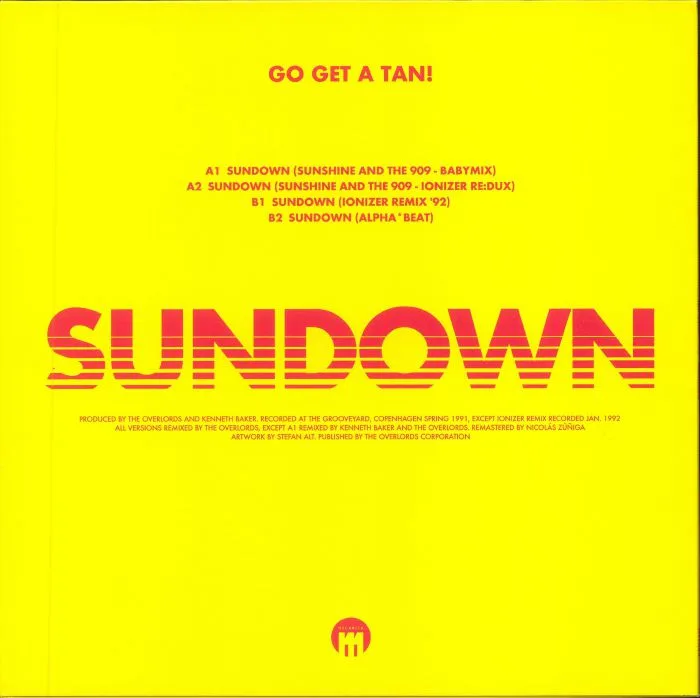 Back cover — The OVERLORDS — Sundown (reissue)