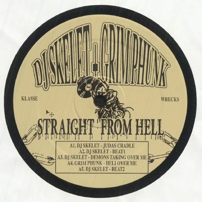 Лицевая сторона обложки — DJ SKELET / GRIMPHUNK — Straight From Hell