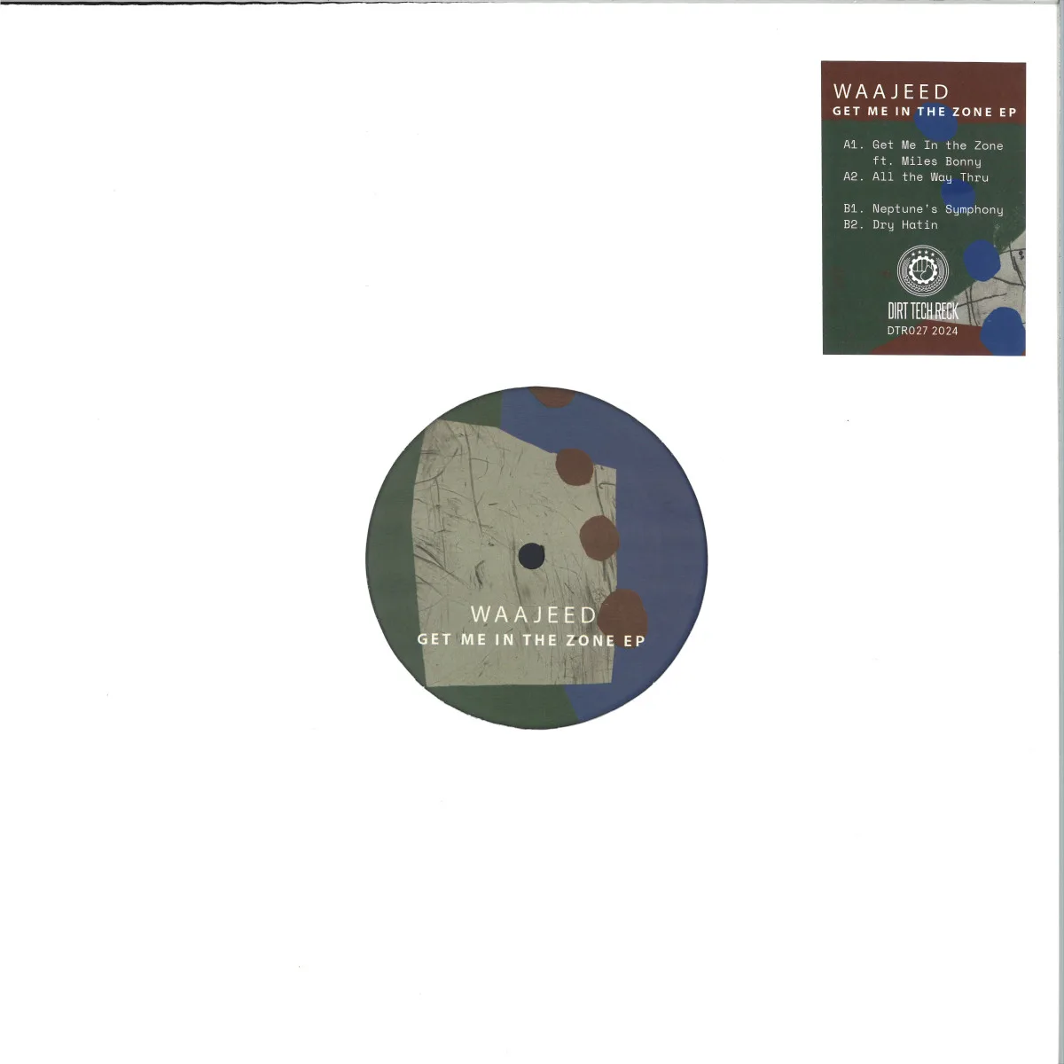 Лицевая сторона обложки — Waajeed — Get Me In the Zone EP