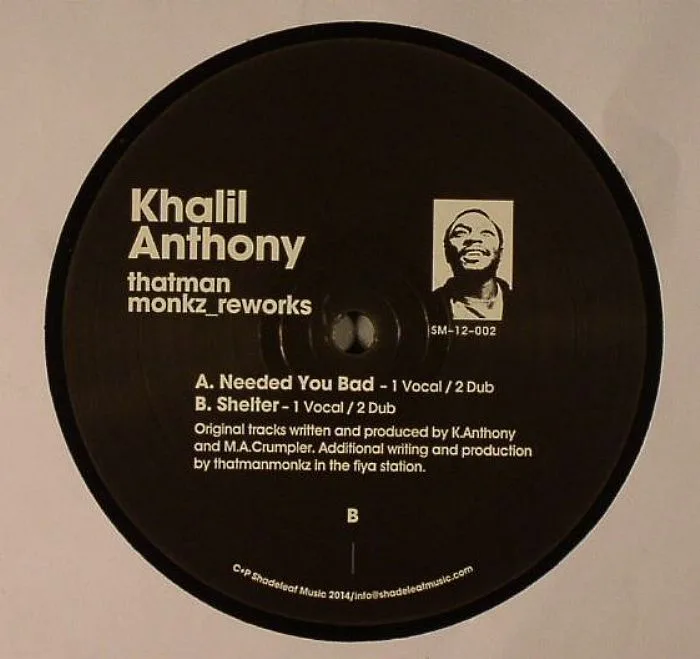 Обратная сторона обложки — Khalil ANTHONY — That Man Monkz (reworks)