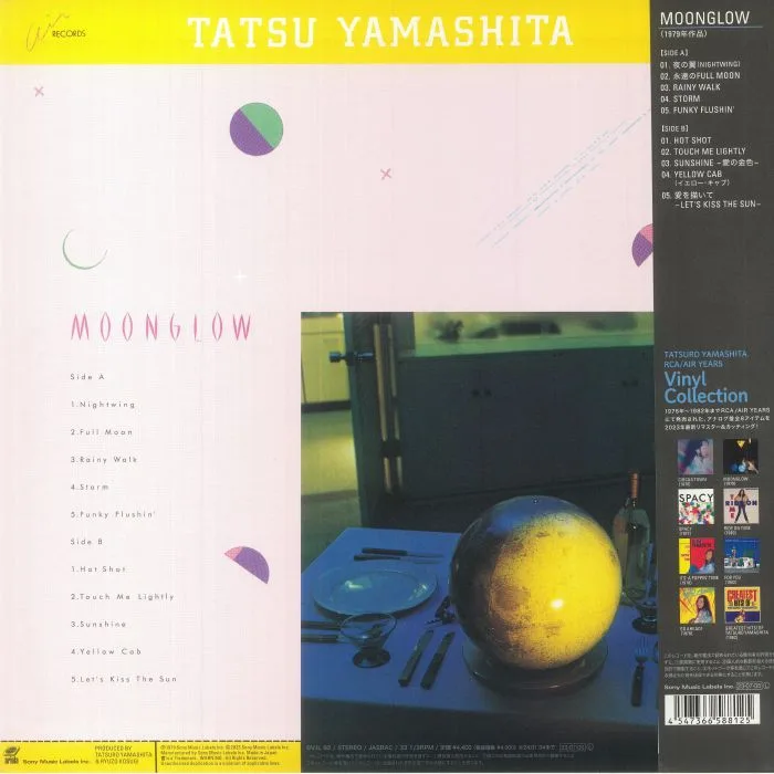 Обратная сторона обложки — Tatsuro YAMASHITA — Moonglow (reissue)