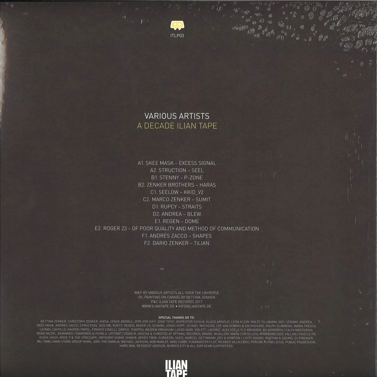 Обратная сторона обложки — Various — A Decade Ilian Tape