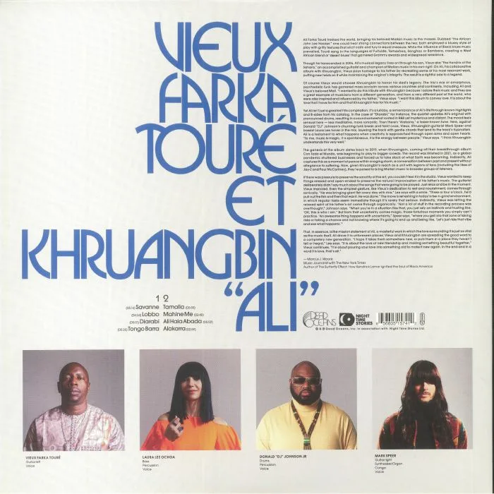 Обратная сторона обложки — VIEUX FARKA TOURE / KHRUANGBIN — Ali