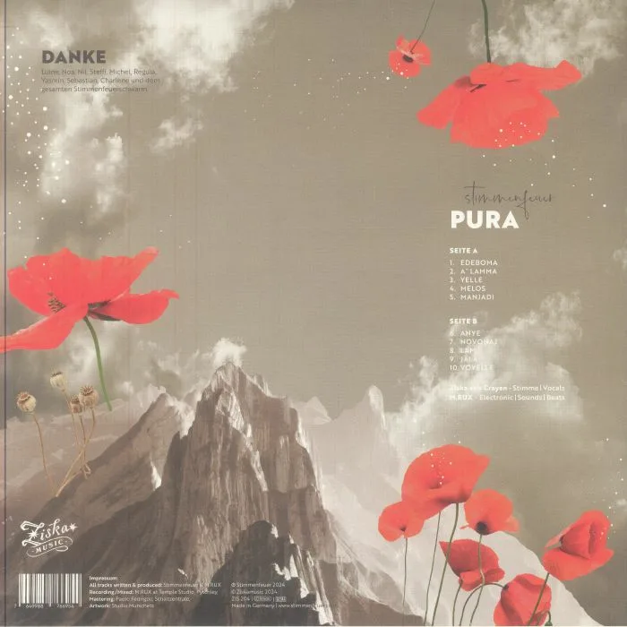 Обратная сторона обложки — Ziska VON CRAYEN / M RUX — Pura