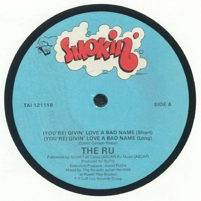 Front cover — The RU — (You're) Givin' Love A Bad Name (warehouse find)