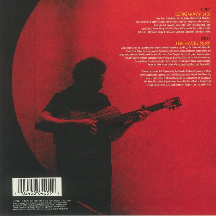 Back cover — Eddie VEDDER — Long Way