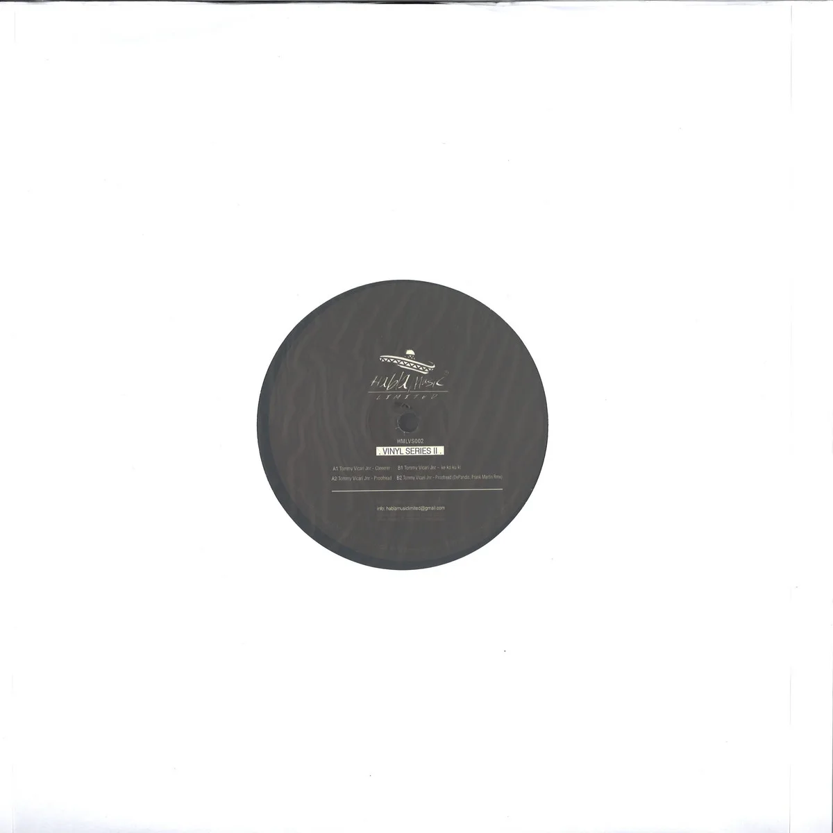 Обратная сторона обложки — Tommy Vicari Jnr — Vinyl Series 2