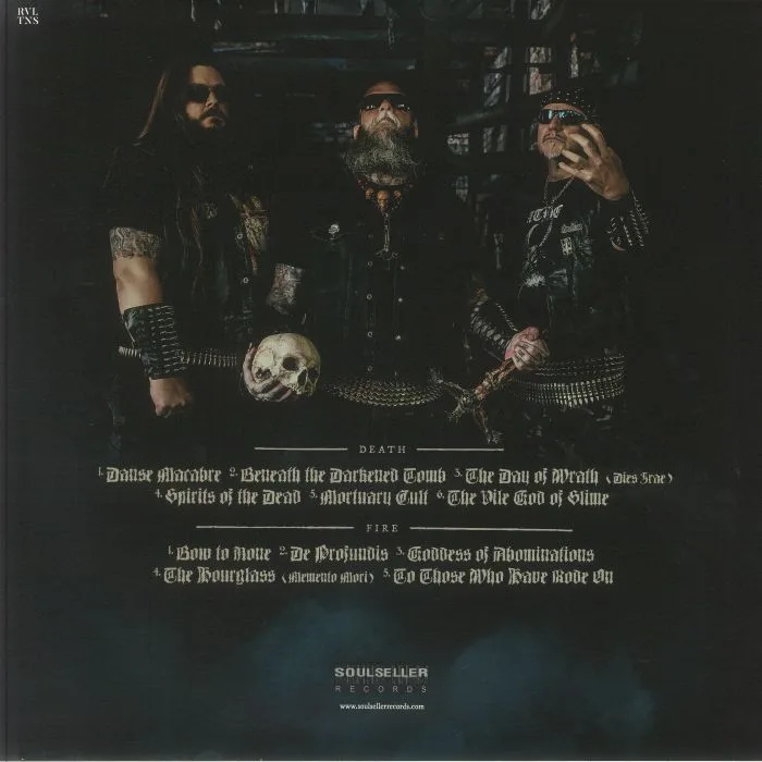 Back cover — IN AETERNUM — Of Death & Fire