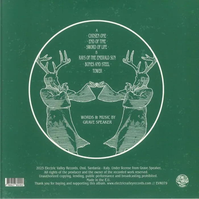 Back cover — GRAVE SPEAKER — Rays Of The Emerald Sun