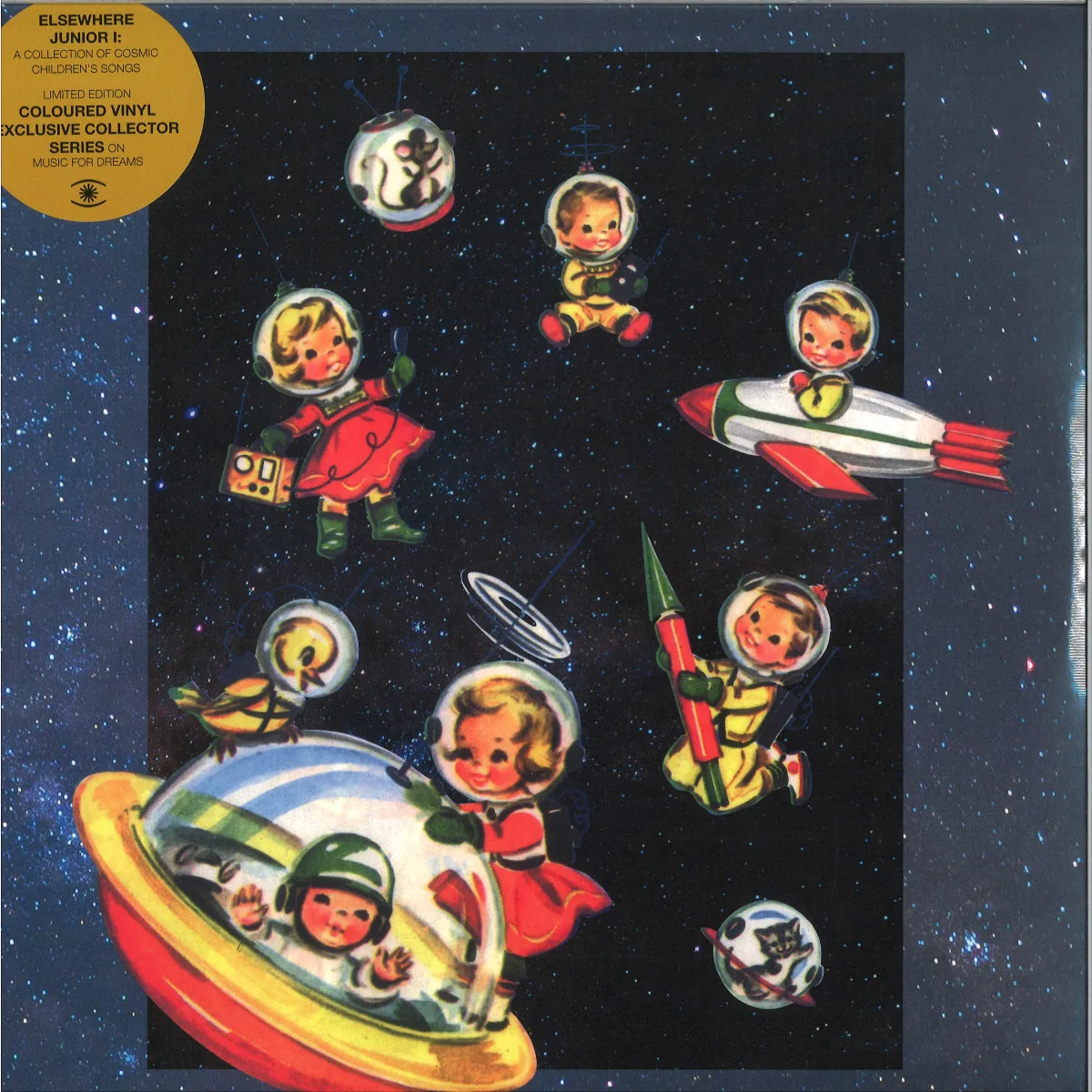 Various — Elsewhere Junior I – A Collection of Cosmic Children’s Songs (repress on sandstone colour vinyl)