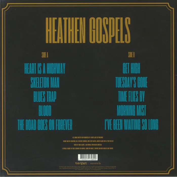 Обратная сторона обложки — FREDDY & THE PHANTOMS — Heathen Gospels