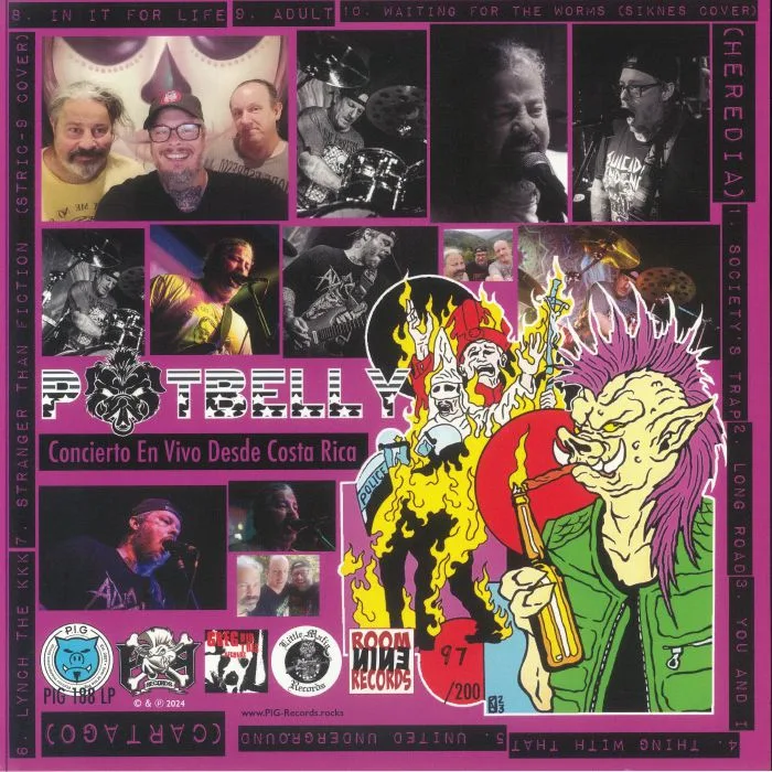 Back cover — POTBELLY — Disciples Of Fiction / Concierto En Vivo Desde Costa Rico