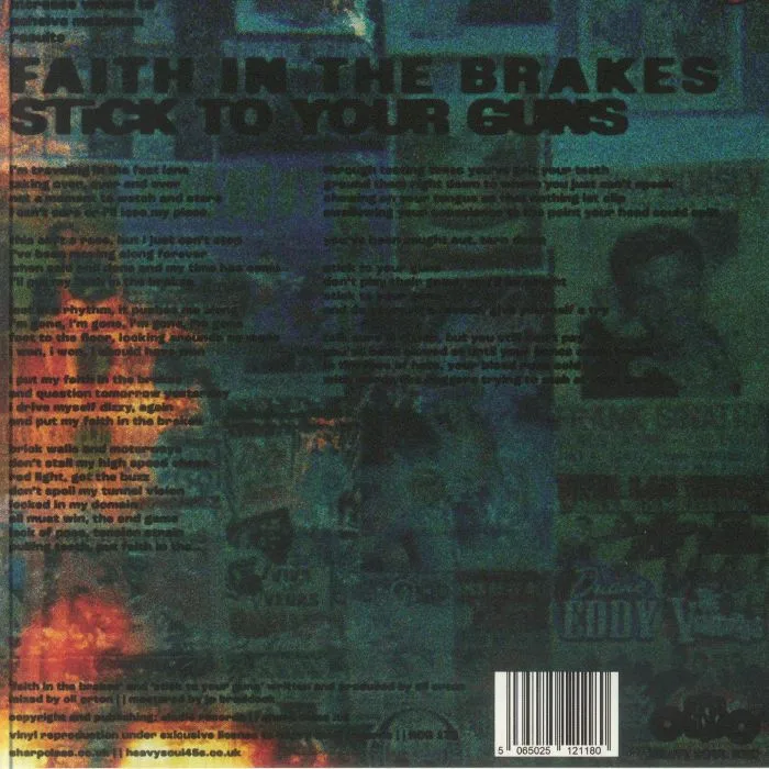 Back cover — SHARP CLASS — Faith In The Brakes