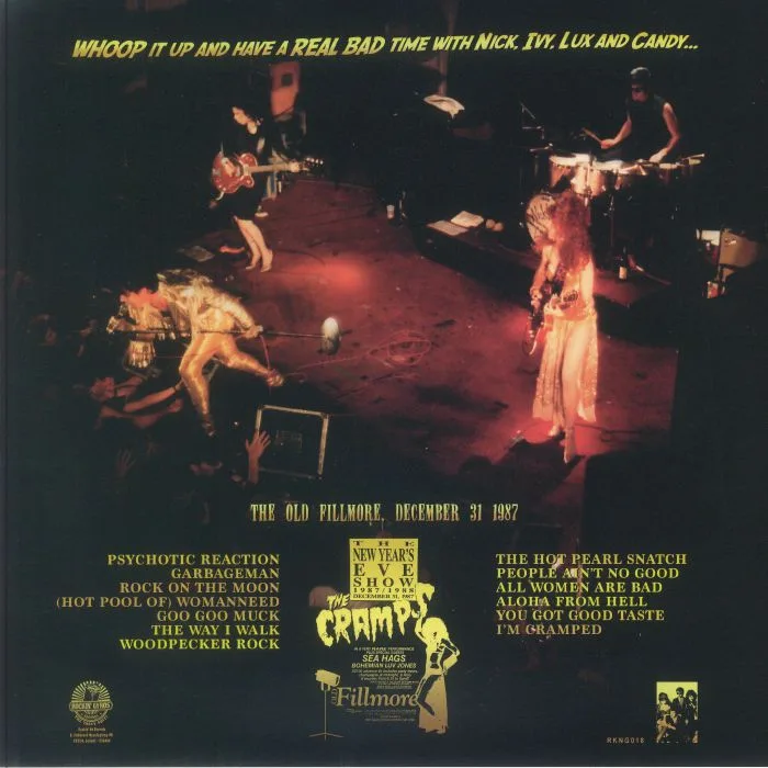 Back cover — The CRAMPS — How Far Can Too Far Go? The New Year's Eve Show 1987 / 88
