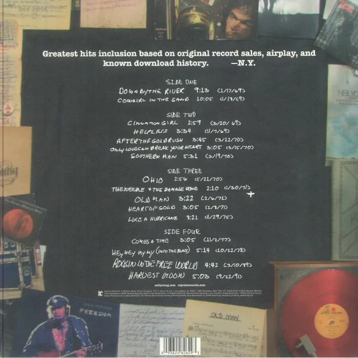 Back cover — Neil YOUNG — Greatest Hits