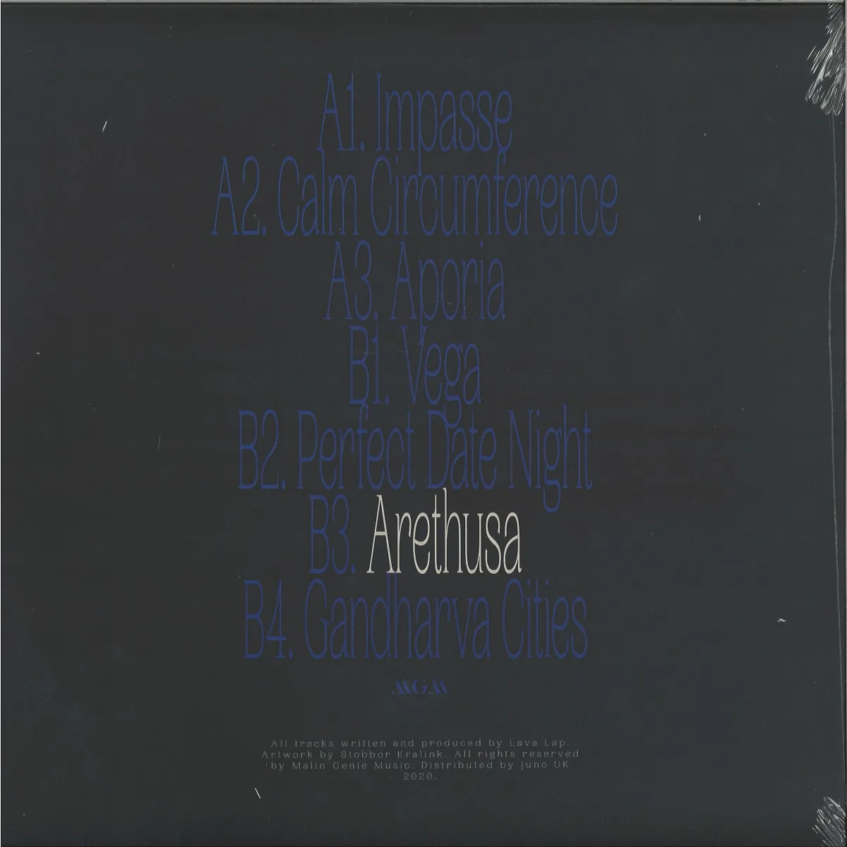 Back cover — Lava Lap — Arethusa EP