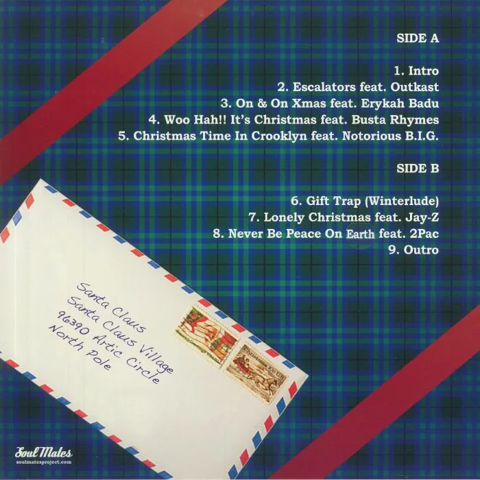Back cover — AMERIGO GAZAWAY — A Christmas Album: Holiday Remixes