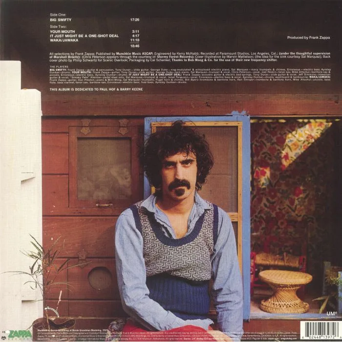 Обратная сторона обложки — Frank ZAPPA — Waka / Jawaka (reissue)