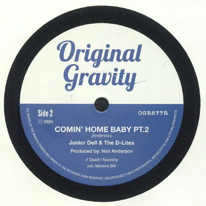 Back cover — JUNIOR DELL & THE D LITES — Comin' Home Baby (reissue)