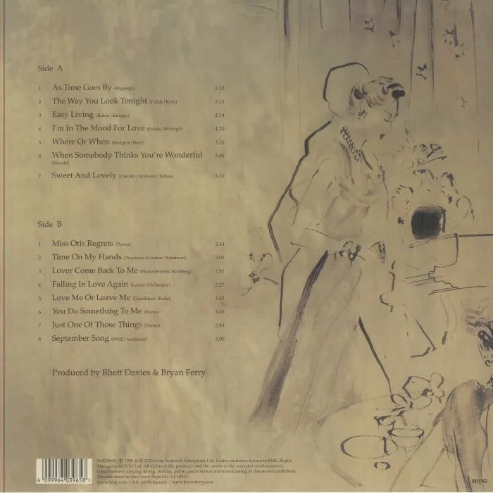 Back cover — Bryan FERRY — As Time Goes By