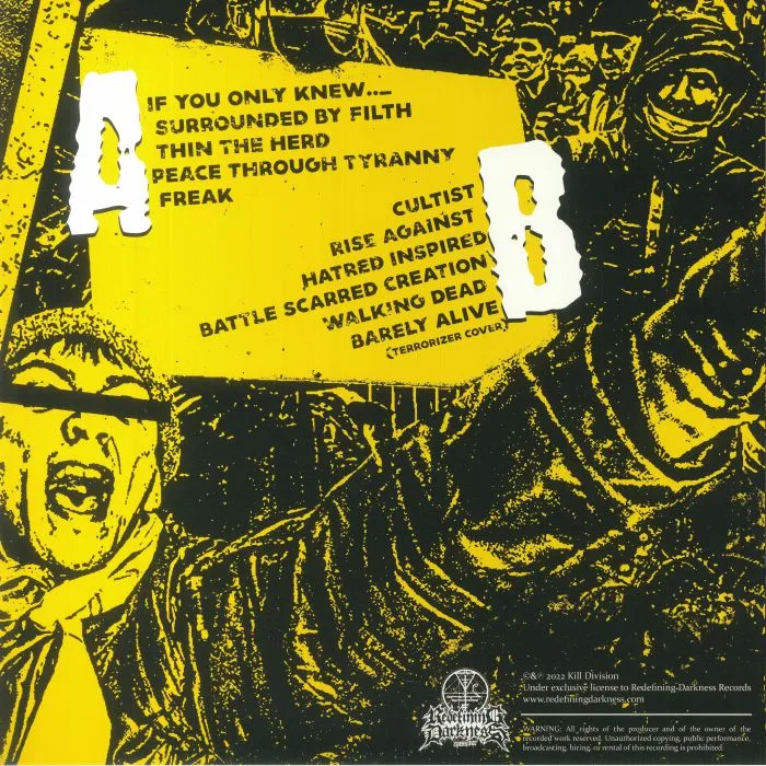 Обратная сторона обложки — KILL DIVISION — Peace Through Tyranny