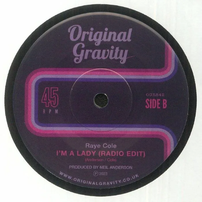 Back cover — Raye COLE — I'm A Lady