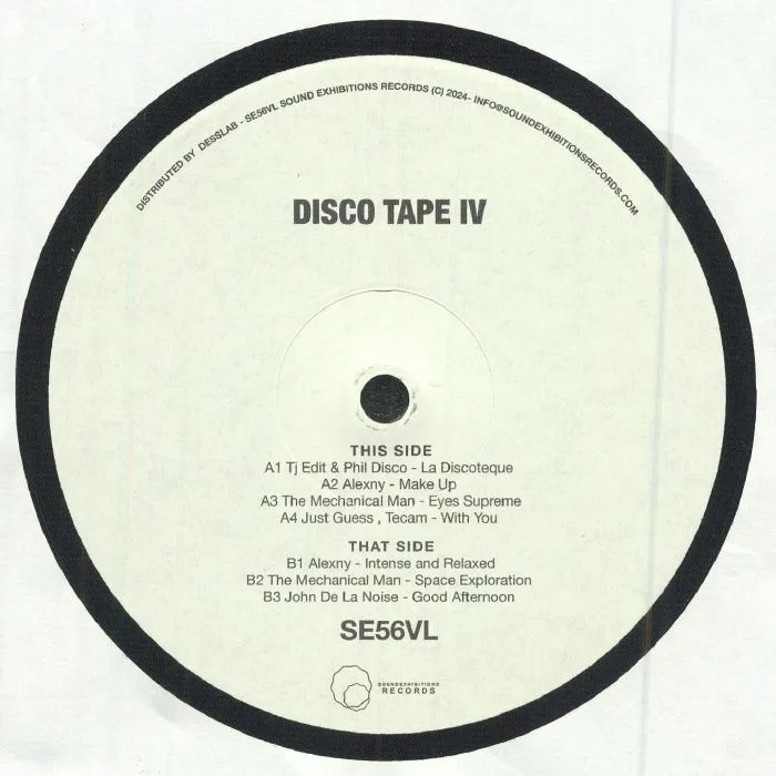 Лицевая сторона обложки — TJ EDIT / PHIL DISCO / ALEXNY / THE MECHANICAL MAN / JUST GUESS / TECAM / JOHN DE LA NOISE — Disco Tape IV