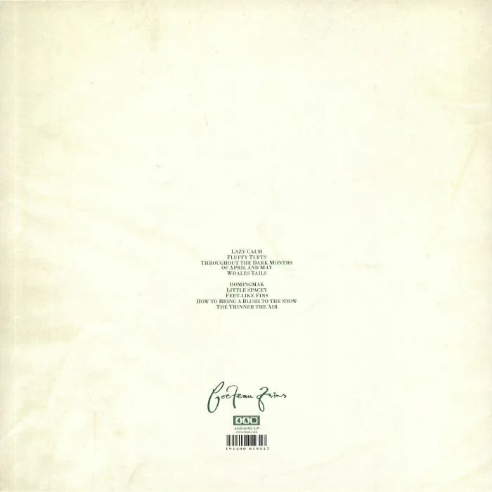 Back cover — COCTEAU TWINS — Victorialand (reissue)