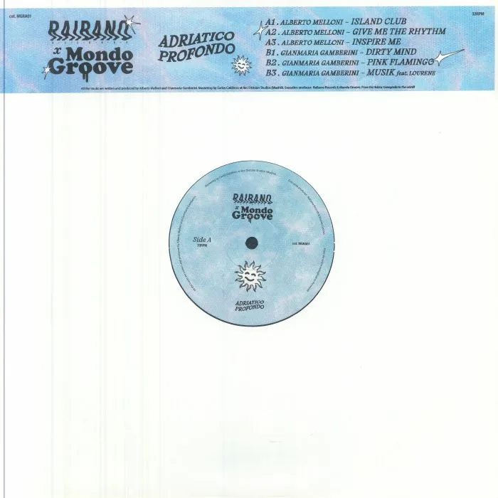 Front cover — Alberto MELLONI / GIANMARIA GAMBERINI — Adriatico Profondo EP