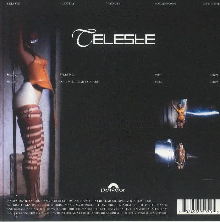 Back cover — CELESTE — Everyday (Record Store Day RSD 2024)
