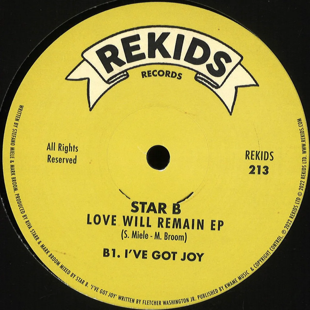 Front cover — Star B — Love Will Remain EP