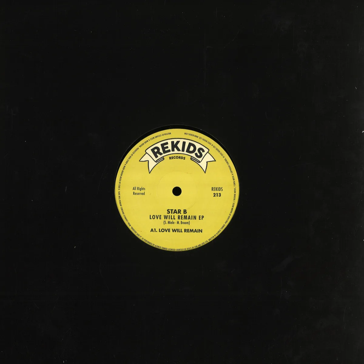 Back cover — Star B — Love Will Remain EP
