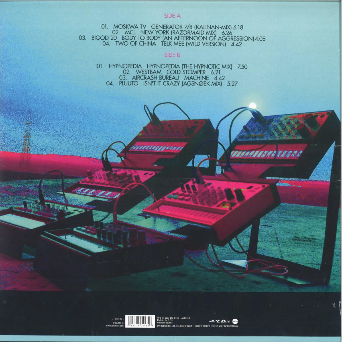 Back cover — Various — 80s Techno Tracks - Vinyl Edition 2
