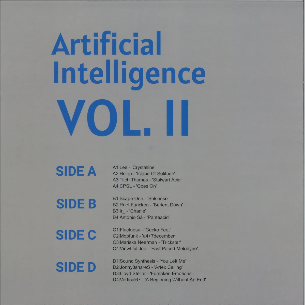 Various — Artificial Intelligence Vol. II (2x12")