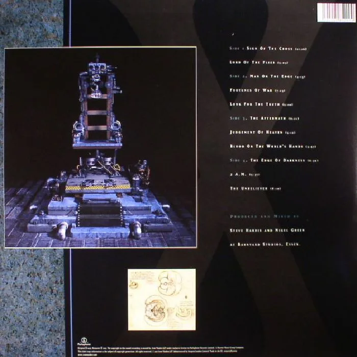 Back cover — IRON MAIDEN — The X Factor (reissue)