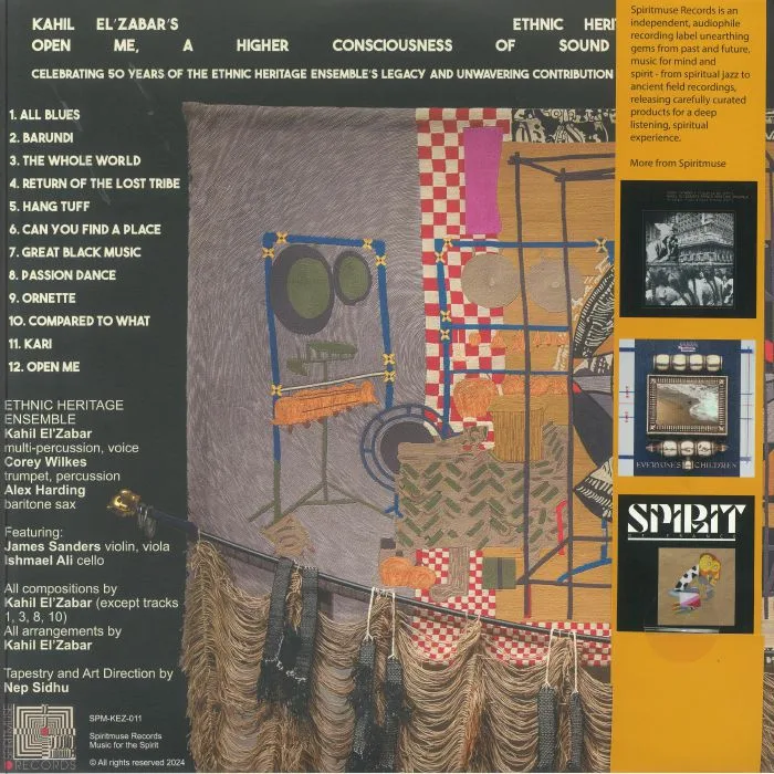 Back cover — ETHNIC HERITAGE ENSEMBLE — Open Me A Higher Consciousness Of Sound & Spirit (Deluxe Edition)