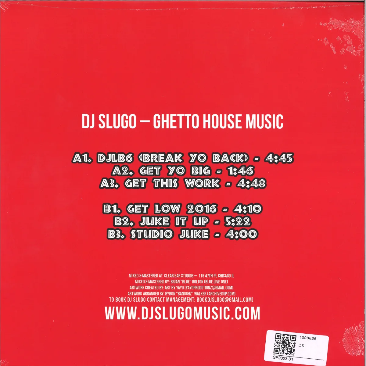 Back cover — Dj Slugo — Ghetto House Music