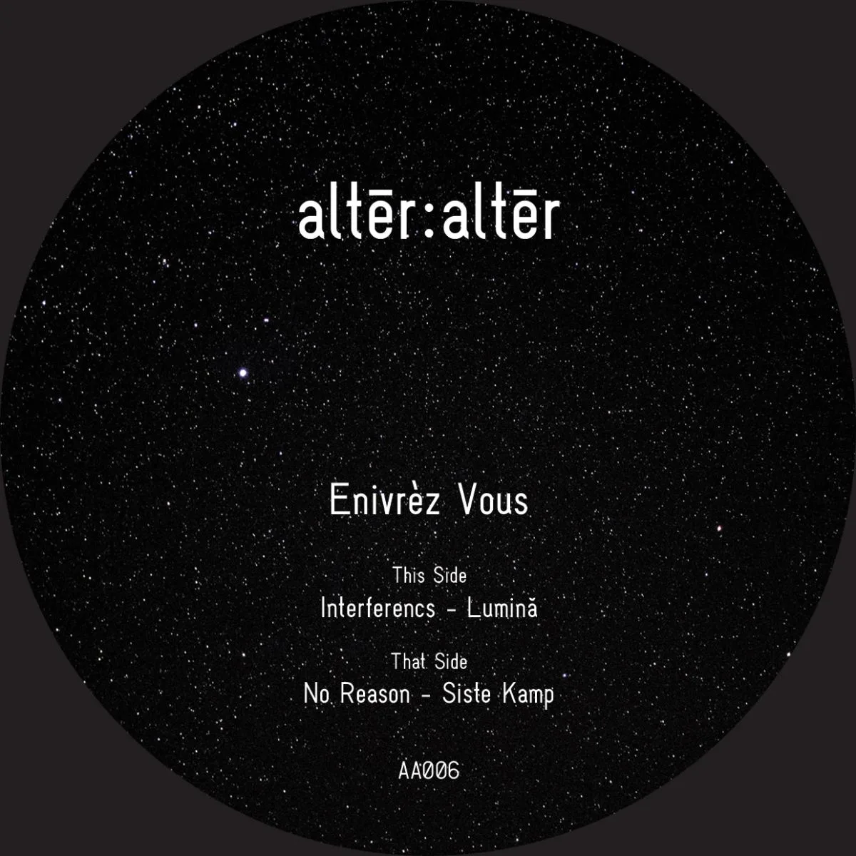 Back cover — Enivrèz Vous — AA006