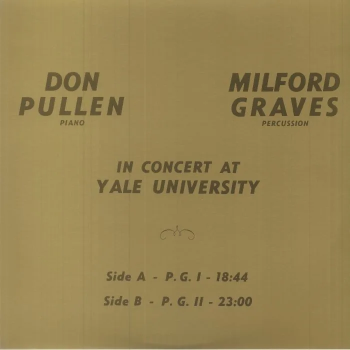 Лицевая сторона обложки — Milford GRAVES / DON PULLEN — In Concert At Yale University