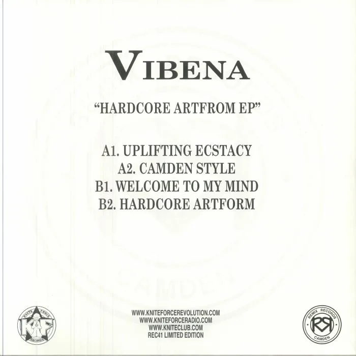 Обратная сторона обложки — VIBENA — Hardcore Artform EP