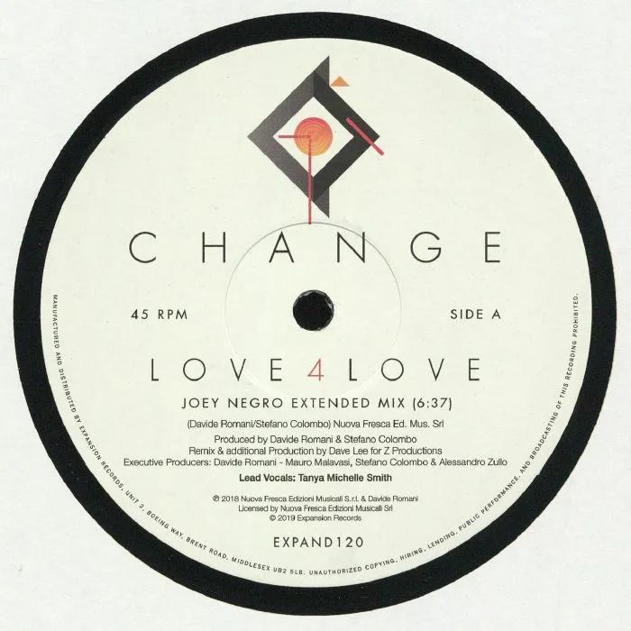 Front cover — CHANGE — Love 4 Love